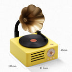 T15 Platine vinyle rétro Petunia, enceinte Bluetooth multifonction mini sans fil, Blanc, Rose, Bleu