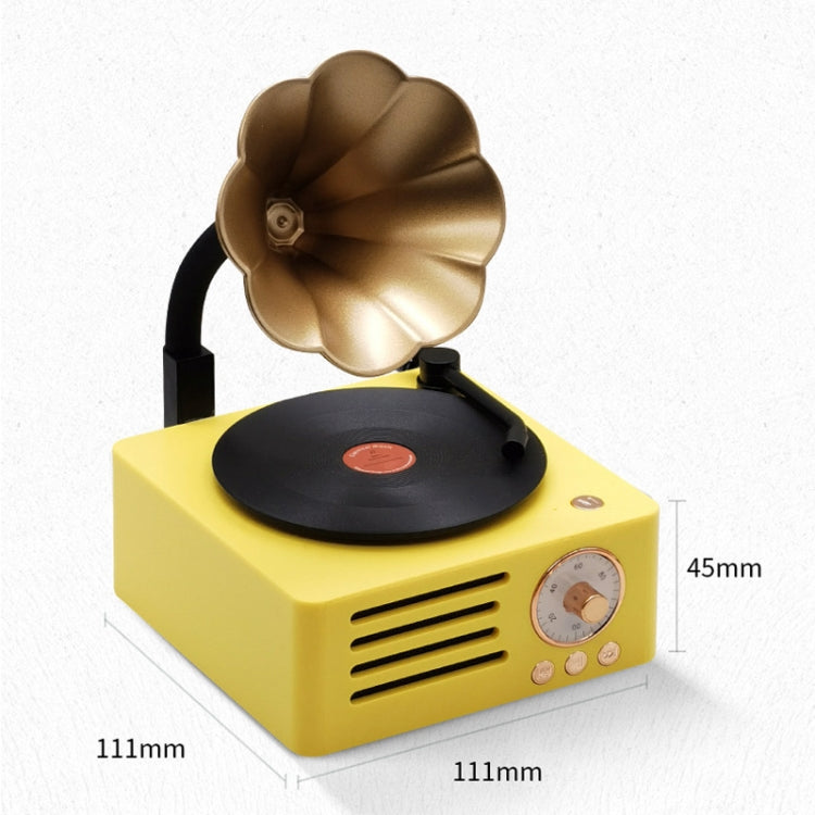 T15 Platine vinyle rétro Petunia, enceinte Bluetooth multifonction mini sans fil, Blanc, Rose, Bleu