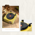 T15 Platine vinyle rétro Petunia, enceinte Bluetooth multifonction mini sans fil, Blanc, Rose, Bleu