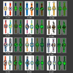 20 autocollants de tatouage étanches et lumineux pour enfants, modèles Ei-289, EI-290, Ei-291, EI-292, Ei-293, Ei-294, Ei-295, Ei-296, Ei-297, Ei-298, Ei-299, EI-300