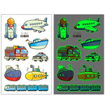 20 autocollants de tatouage temporaire imperméables et lumineux pour enfants, motifs de voitures de transport, Ei-261, Ei-262, Ei-263, Ei-264, Ei-265, Ei-266, Ei-267, Ei-268, Ei-269, Ei-270, Ei-271, Ei-272, Ei-273, Ei-274, Ei-275, Ei-276