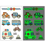 20 autocollants de tatouage temporaire imperméables et lumineux pour enfants, motifs de voitures de transport, Ei-261, Ei-262, Ei-263, Ei-264, Ei-265, Ei-266, Ei-267, Ei-268, Ei-269, Ei-270, Ei-271, Ei-272, Ei-273, Ei-274, Ei-275, Ei-276