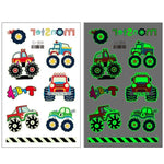 20 autocollants de tatouage temporaire imperméables et lumineux pour enfants, motifs de voitures de transport, Ei-261, Ei-262, Ei-263, Ei-264, Ei-265, Ei-266, Ei-267, Ei-268, Ei-269, Ei-270, Ei-271, Ei-272, Ei-273, Ei-274, Ei-275, Ei-276