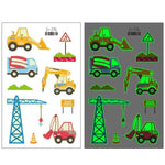 20 autocollants de tatouage temporaire imperméables et lumineux pour enfants, motifs de voitures de transport, Ei-261, Ei-262, Ei-263, Ei-264, Ei-265, Ei-266, Ei-267, Ei-268, Ei-269, Ei-270, Ei-271, Ei-272, Ei-273, Ei-274, Ei-275, Ei-276