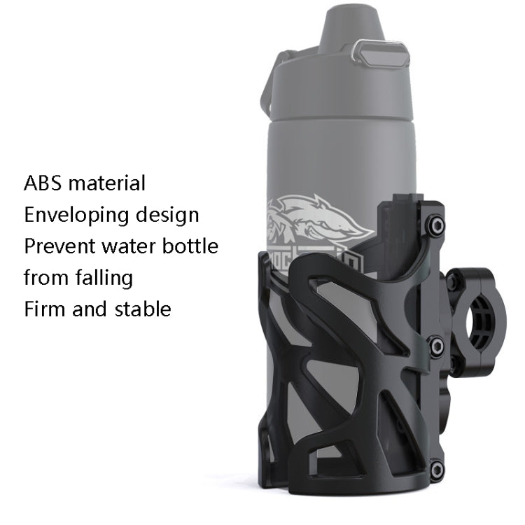 SMCP5456 support de boisson pour moto porte-gobelet cadre bouilloire accessoires modifiés, avec pince de tube (noir), avec pince de tube (titane)