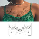 10 PCS Autocollant de tatouage imperméable pour clavicule et poitrine, cache-cicatrices, BC-025, BC-026, BC-027, BC-028, BC-029, BC-030, BC-031, BC-032, BC-033, BC-034, BC-035, BC-036