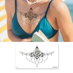 10 PCS Autocollant de tatouage imperméable pour clavicule et poitrine, cache-cicatrices, BC-025, BC-026, BC-027, BC-028, BC-029, BC-030, BC-031, BC-032, BC-033, BC-034, BC-035, BC-036