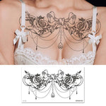 10 PCS Autocollant de tatouage imperméable pour clavicule et poitrine, cache-cicatrices, BC-025, BC-026, BC-027, BC-028, BC-029, BC-030, BC-031, BC-032, BC-033, BC-034, BC-035, BC-036