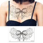 10 PCS Autocollant de tatouage imperméable pour clavicule et poitrine, cache-cicatrices, BC-025, BC-026, BC-027, BC-028, BC-029, BC-030, BC-031, BC-032, BC-033, BC-034, BC-035, BC-036