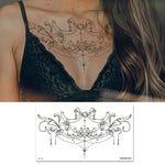 10 PCS Autocollant de tatouage imperméable pour clavicule et poitrine, cache-cicatrices, BC-025, BC-026, BC-027, BC-028, BC-029, BC-030, BC-031, BC-032, BC-033, BC-034, BC-035, BC-036