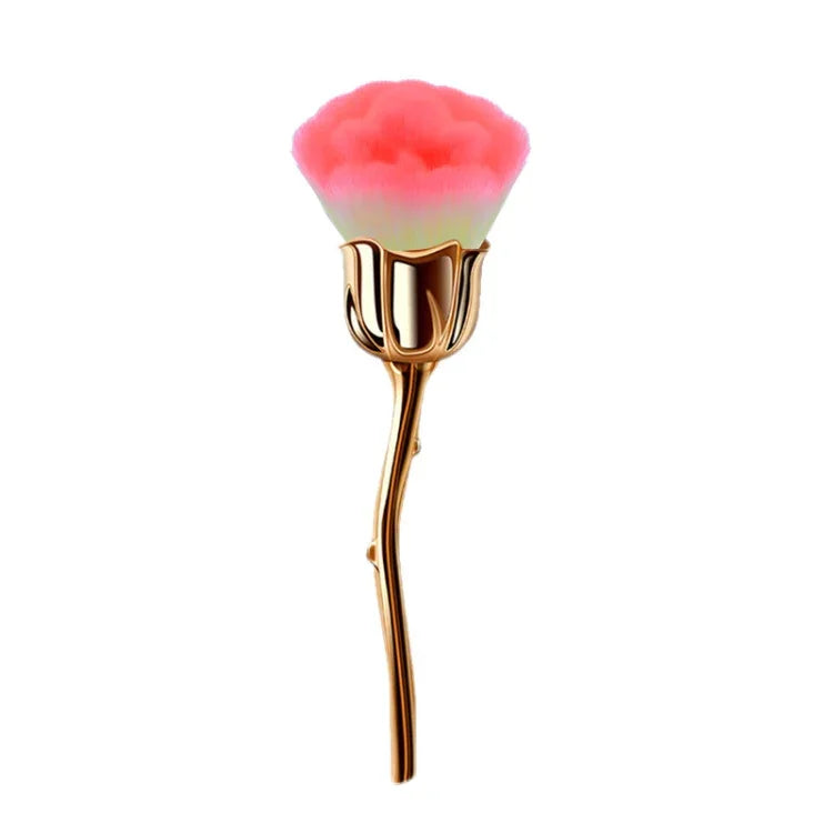 Pinceau à Maquillage Fleur Rose Pinceau à Poudre Libre Outils de Beauté