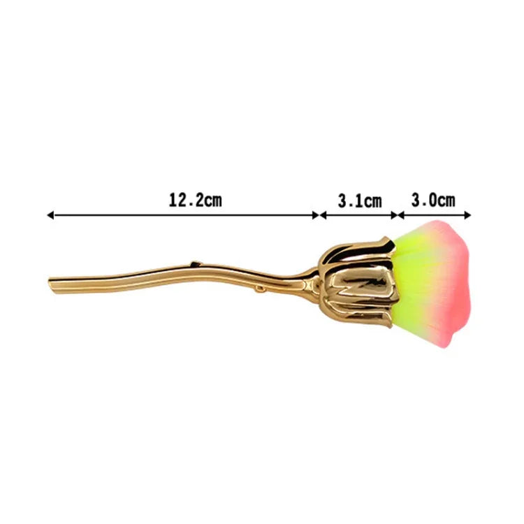 Pinceau à Maquillage Fleur Rose Pinceau à Poudre Libre Outils de Beauté