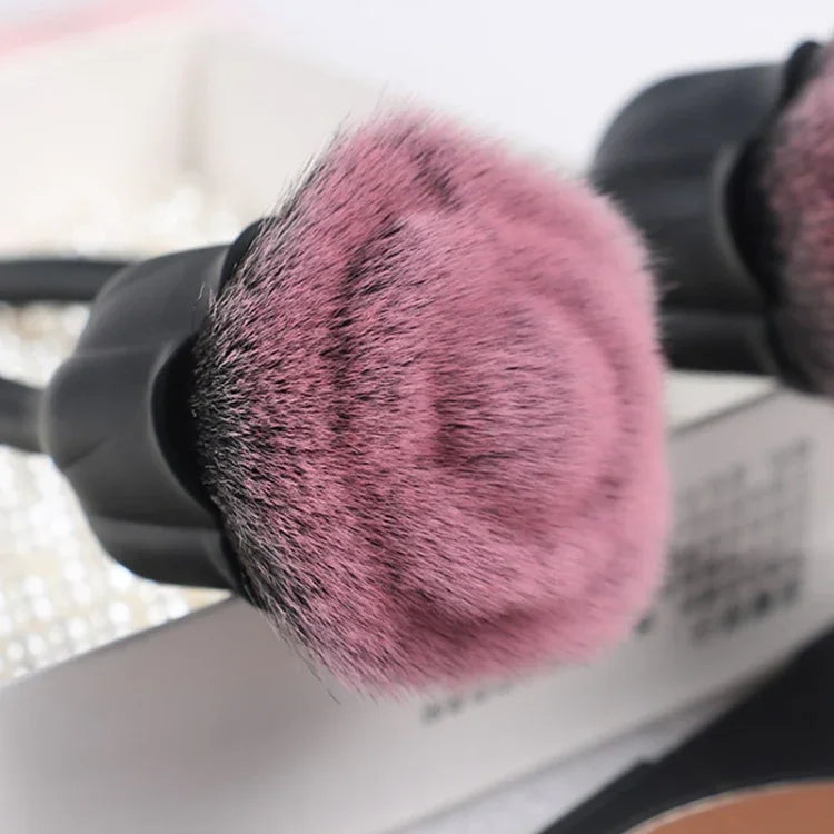 Pinceau à Maquillage Fleur Rose Pinceau à Poudre Libre Outils de Beauté