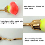 Pinceau à Maquillage Fleur Rose Pinceau à Poudre Libre Outils de Beauté