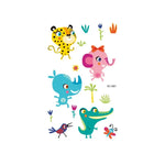 20 PCS Autocollants de tatouage animaux de dessin animé mignons imperméables et anti-transpiration pour enfants, EC-581, EC-582, EC-583, EC-584, EC-585, EC-590, EC-531, EC-591, EC-592, EC-593, EC-594, EC-614, EC-615, EC-617, EC-618