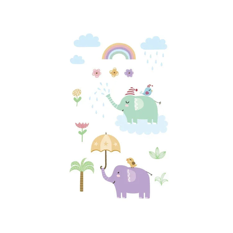 20 PCS Autocollants de tatouage animaux de dessin animé mignons imperméables et anti-transpiration pour enfants, EC-581, EC-582, EC-583, EC-584, EC-585, EC-590, EC-531, EC-591, EC-592, EC-593, EC-594, EC-614, EC-615, EC-617, EC-618