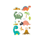 20 PCS Autocollants de tatouage animaux de dessin animé mignons imperméables et anti-transpiration pour enfants, EC-581, EC-582, EC-583, EC-584, EC-585, EC-590, EC-531, EC-591, EC-592, EC-593, EC-594, EC-614, EC-615, EC-617, EC-618