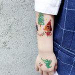 20 PCS Autocollants de tatouage animaux de dessin animé mignons imperméables et anti-transpiration pour enfants, EC-581, EC-582, EC-583, EC-584, EC-585, EC-590, EC-531, EC-591, EC-592, EC-593, EC-594, EC-614, EC-615, EC-617, EC-618