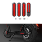 Couvercle décoratif latéral quatre voies pour roue de trottinette électrique avec bandes réfléchissantes et vis pour Xiaomi Mijia 1S / Pro 2, rouge, jaune