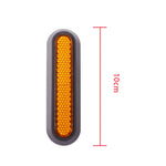 Couvercle décoratif latéral quatre voies pour roue de trottinette électrique avec bandes réfléchissantes et vis pour Xiaomi Mijia 1S / Pro 2, rouge, jaune