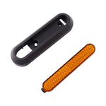 Couvercle décoratif latéral quatre voies pour roue de trottinette électrique avec bandes réfléchissantes et vis pour Xiaomi Mijia 1S / Pro 2, rouge, jaune