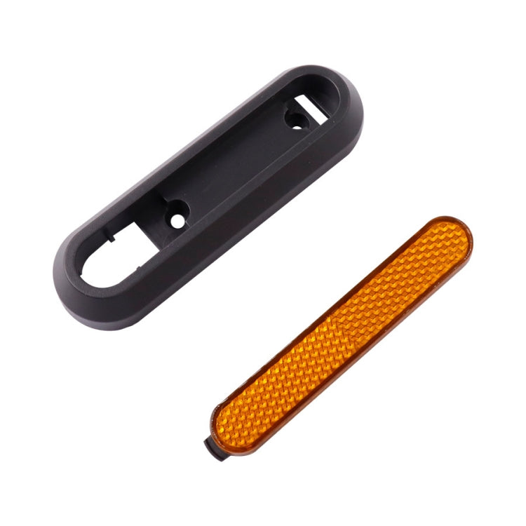 Couvercle décoratif latéral quatre voies pour roue de trottinette électrique avec bandes réfléchissantes et vis pour Xiaomi Mijia 1S / Pro 2, rouge, jaune