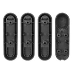 Couvercle décoratif latéral quatre voies pour roue de trottinette électrique avec bandes réfléchissantes et vis pour Xiaomi Mijia 1S / Pro 2, rouge, jaune