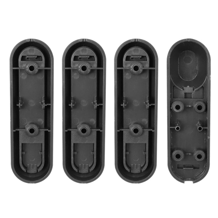 Couvercle décoratif latéral quatre voies pour roue de trottinette électrique avec bandes réfléchissantes et vis pour Xiaomi Mijia 1S / Pro 2, rouge, jaune