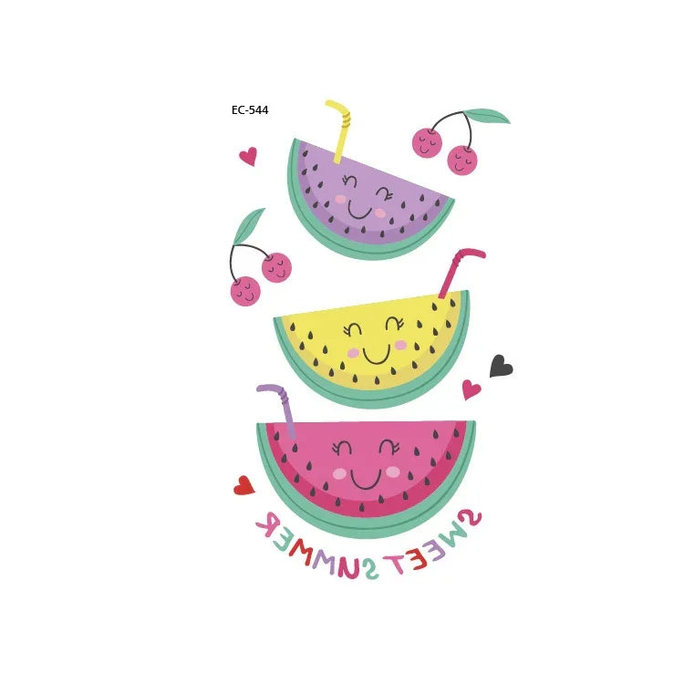 20 PCS Autocollants Tatouages Étanches Fruits, Légumes et Plantes Peints, EC-531, EC-532, EC-533, EC-534, EC-535, EC-536, EC-537, EC-538, EC-539, EC-540, EC-541, EC-542, EC-543, EC-544, EC-545, EC-546, EC-547, EC-548, EC-549, EC-550, EC-551, EC-552
