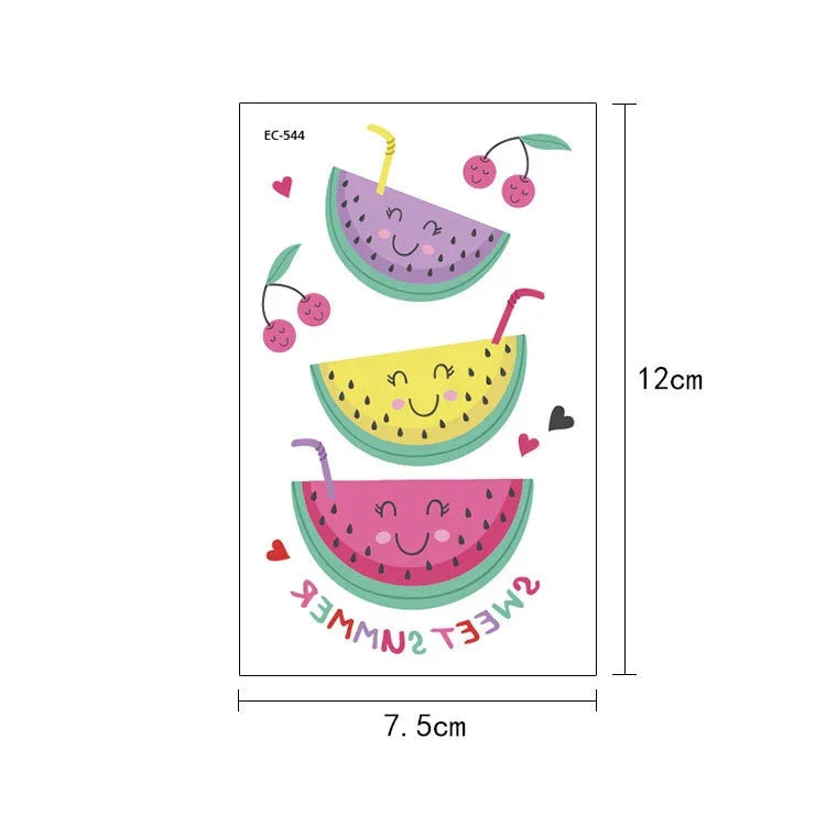 20 PCS Autocollants Tatouages Étanches Fruits, Légumes et Plantes Peints, EC-531, EC-532, EC-533, EC-534, EC-535, EC-536, EC-537, EC-538, EC-539, EC-540, EC-541, EC-542, EC-543, EC-544, EC-545, EC-546, EC-547, EC-548, EC-549, EC-550, EC-551, EC-552