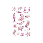 20 autocollants de tatouage pour enfants étanches sur le thème des animaux marins, EC-559, EC-566, EC-567, EC-571, EC-572, EC-573, EC-574, EC-575, EC-576, EC-577, EC-741, EC-764