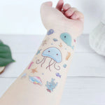 20 autocollants de tatouage pour enfants étanches sur le thème des animaux marins, EC-559, EC-566, EC-567, EC-571, EC-572, EC-573, EC-574, EC-575, EC-576, EC-577, EC-741, EC-764