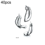 40 autocollants de tatouage éphémère imperméables, RC-445, RC-446, RC-447, RC-448, RC-449, RC-451, RC-452, RC-453, RC-454, RC-455, RC-456, RC-457