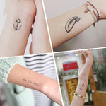40 autocollants de tatouage éphémère imperméables, RC-445, RC-446, RC-447, RC-448, RC-449, RC-451, RC-452, RC-453, RC-454, RC-455, RC-456, RC-457