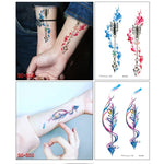 Autocollant de tatouage de bras de fleur imperméable 20 PCS, SC-529, SC-557, SC-558, SC-559, SC-561, SC-564, SC-551, SC-556, SC-552, SC-553, SC-554, SC-555