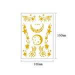 10 Pcs Autocollant de tatouage facial étanche pour festival de musique, estampage à chaud, VS-001, VS-002, VS-003, VS-004, VS-005, VS-006, VS-007, VS-008, VS-009, VS-010