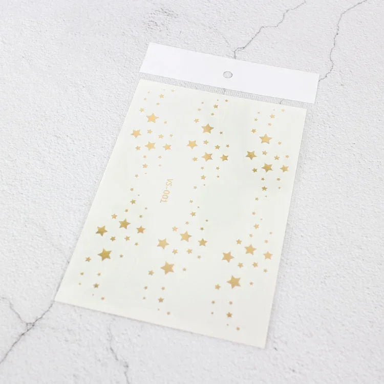 10 Pcs Autocollant de tatouage facial étanche pour festival de musique, estampage à chaud, VS-001, VS-002, VS-003, VS-004, VS-005, VS-006, VS-007, VS-008, VS-009, VS-010