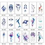 10 autocollants de tatouage temporaire étanches à l'eau, RC-501, RC-502, RC-503, RC-504, RC-505, RC-506, RC-507, RC-508, RC-509, RC-510, RC-511, RC-512, RC-513, RC-514, RC-515, RC-516
