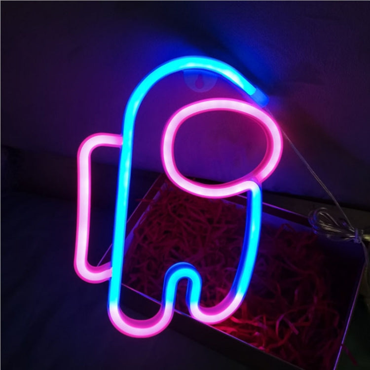 Lumière néon Modélisation Spationaute LED pour décoration de pièce