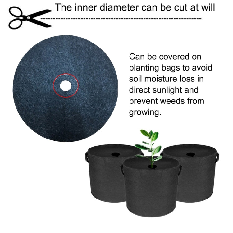 Tissu écologique anti-herbe non tissé pour jardin, couverture de sol respirante et hydratante pouvant réduire le film de jardin fruitier, 25x3cm