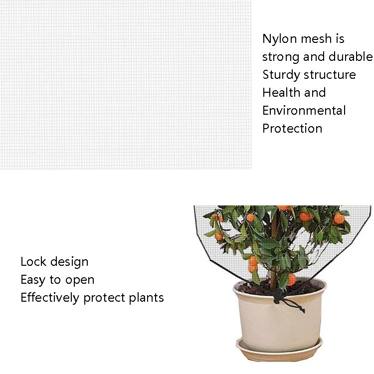 Filet de protection contre les insectes pour plantes avec cordon de serrage, couverture d'oiseaux pour serre et arbre fruitier, 1x1.2m, 1x1.4m, 1.2x1.4m, 1x1.5m