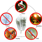 Filet de protection contre les insectes pour plantes avec cordon de serrage, couverture d'oiseaux pour serre et arbre fruitier, 1x1.2m, 1x1.4m, 1.2x1.4m, 1x1.5m
