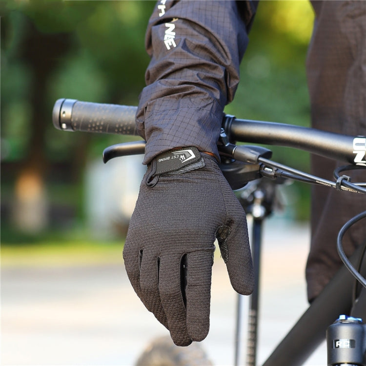 WEST BIKING YP0211223 Gants à doigts complets pour le cyclisme Absorption des chocs Antidérapants Gants à écran tactile, M, L, XL