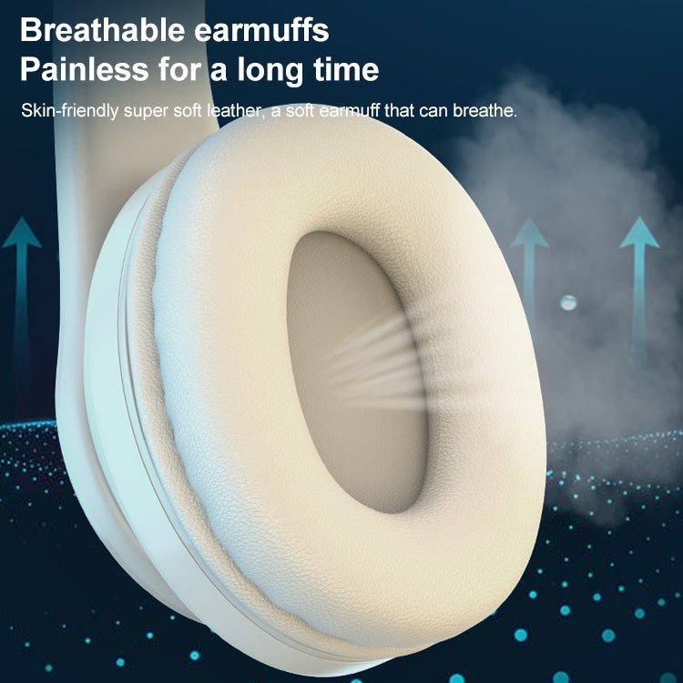 Casque Bluetooth sans fil B39 Subwoofer avec lumière respirante, prise en charge de la carte TF