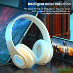 Casque Bluetooth sans fil B39 Subwoofer avec lumière respirante, prise en charge de la carte TF