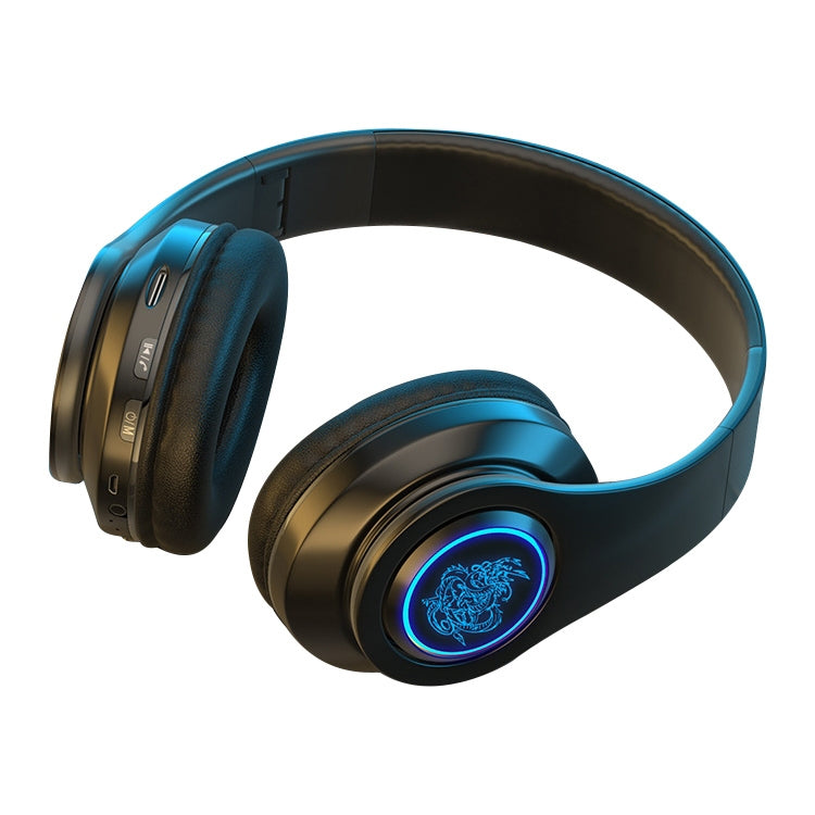 Casque Bluetooth sans fil B39 Subwoofer avec lumière respirante, prise en charge de la carte TF