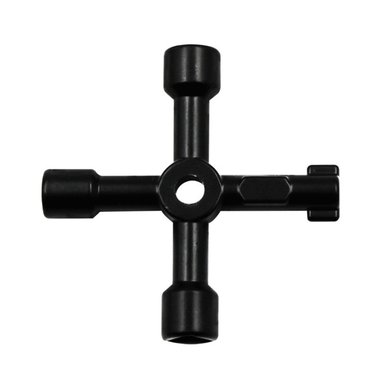 Clé croisée de vanne de compteur d'eau d'ascenseur clé intérieure triangulaire, style : A noir, A noir, A bleu, B argent, D argent trou hexagonal/ carré central, E argent, F argent, D argent trou carré double face central