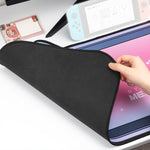 Tapis de souris de bureau mignon en forme d'oreilles de chat, 400 x 800 x 2mm