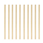 10 pailles en bambou biodégradables naturelles pour jus, café, thé aux perles, style : 20 cm plat, 20 cm biseauté