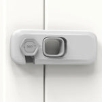 Verrou de sécurité de porte anti-pincement pour enfants, Gris clair, Vert